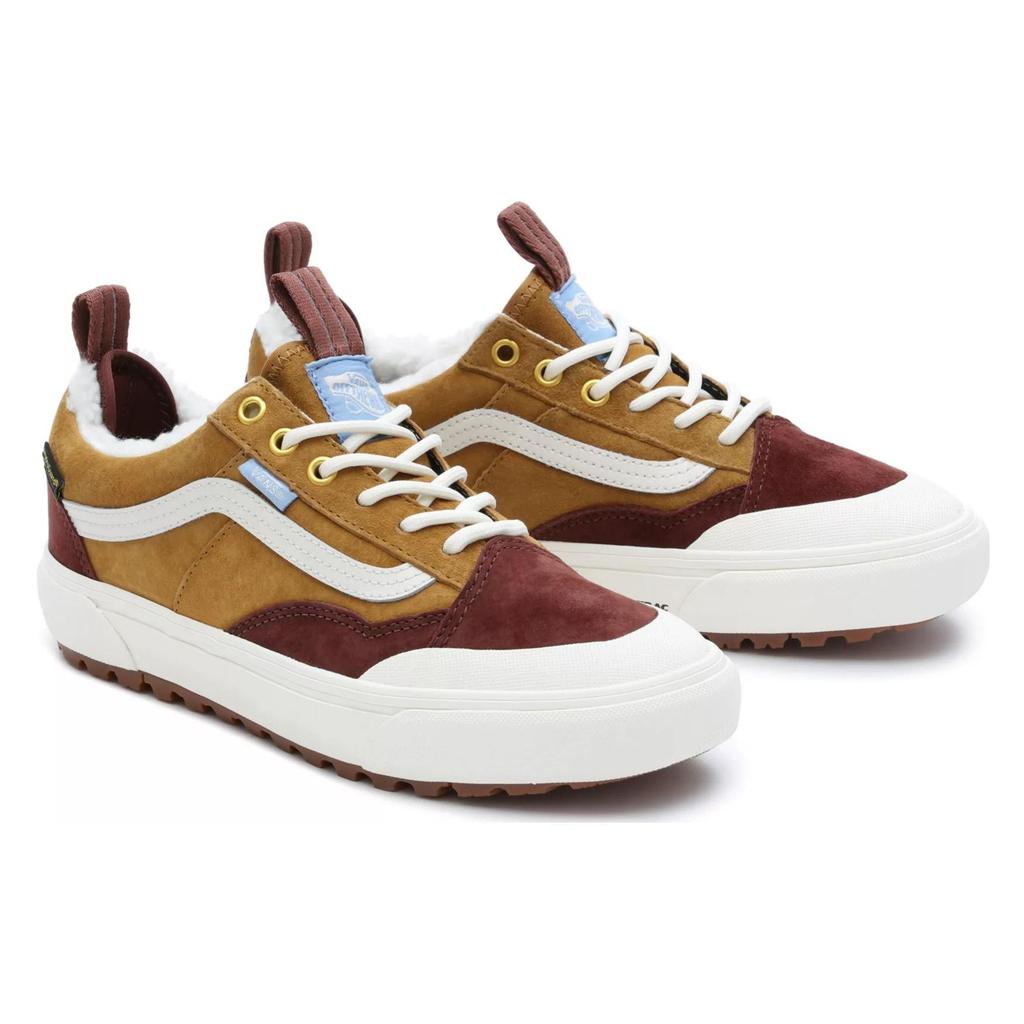 Vans Old Skool MTE-2 Round Toe Lace-Up Comfortable Low Top Skate Shoes Unisex Sneakers Red Brown VN0009QEBYA