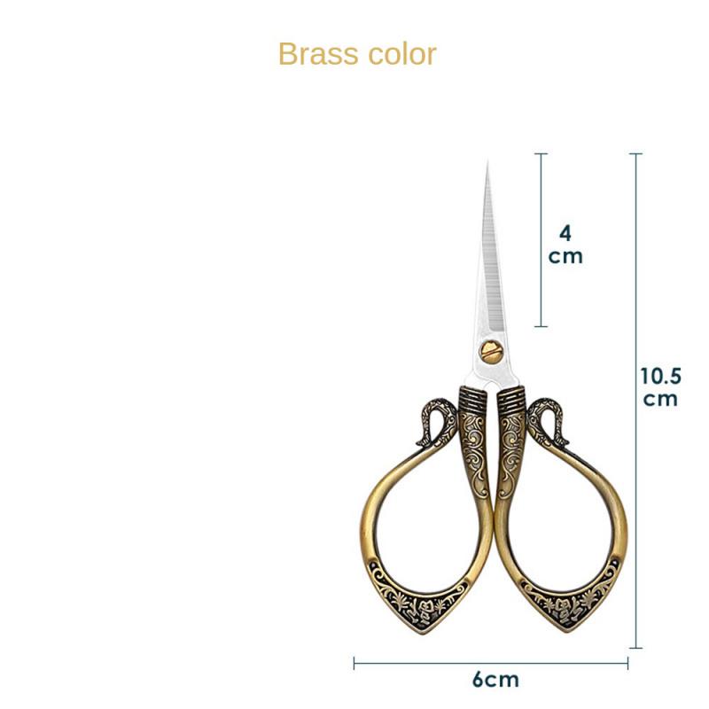 Stainless Steel Vintage Scissors Sewing Fabric Cutter Embroidery Scissors Tailor Scissor Scissor Household Sewing Accessories