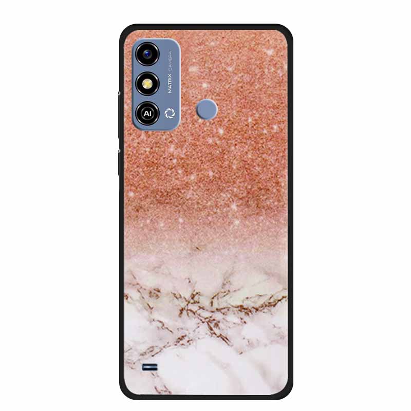Мягкий силиконовый чехол для ZTE Blade A53 / A53Pro / A53Plus Чехол Мраморный ТПУ Черный Защитный чехол для ZTE Blade A53 Plus Чехол Funda