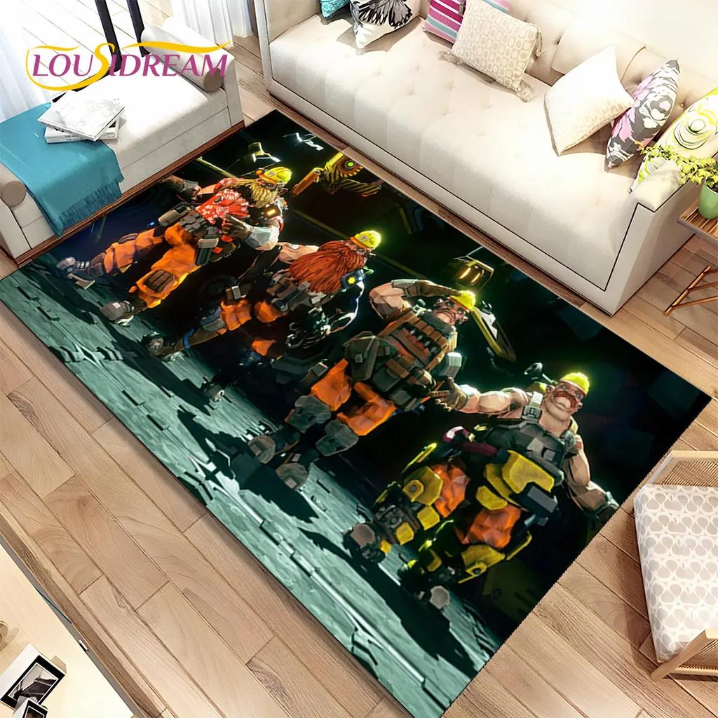 3D DRG Deep Rock Galactic Game Gamer Коврик, Коврик для гостиной Спальня Диван Коврик Украшение, детский нескользящий напольный коврик