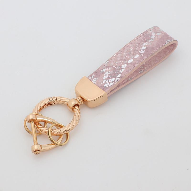 Модный кожаный браслет ручной работы для автомобиля с индивидуальным металлическим кольцом для ключей – идеальный подарок