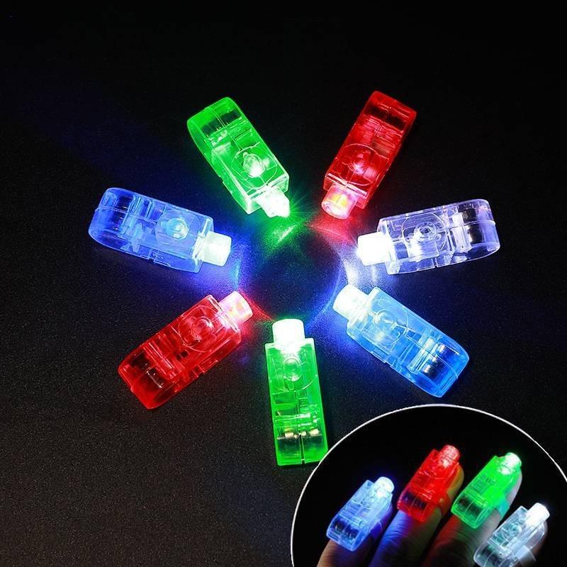 Bright Led Finger Lights Vibrant Laser Rings Perfect For Parties And Celebrations
