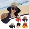 Women Sun Hat Summer Mesh Bucket Hats For Women Cotton Bowknot Beach Cap
