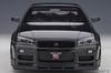 AUTOart 1/18 Scale Nissan Skyline GT-R (R34) V-Spec II Black Pearl Finished Model 77407