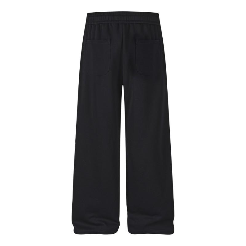 Mens Loose Straight Leg Sweatpants Streetwear Cross Print Casual Pants Youth