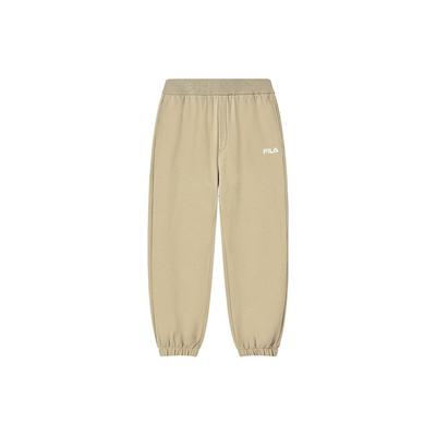 FILA Knitted Sweatpants Unisex Khaki Moderate Cuffed Pants F51M249698FLK