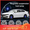 Для VW 4 шт. Светодиодные колпачки ступицы Автомобильная плавающая подсветка Колпачки центральных колпаков колес Для vw Volkswagen golf4/6/7 toutan passat ti
