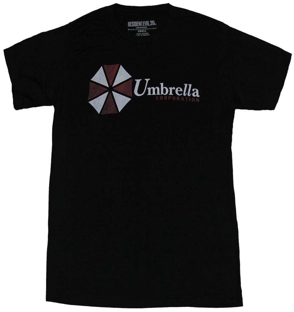 Resident Evil Mens T-Shirt - Umbrella Corporation Word Logo