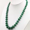 2023 8-20mm Natural Dark Green Jade Chalcedony Beads Necklace Faceted Women Girl Stone DIY Fashion Jewelry Making Design Christmas Gifts