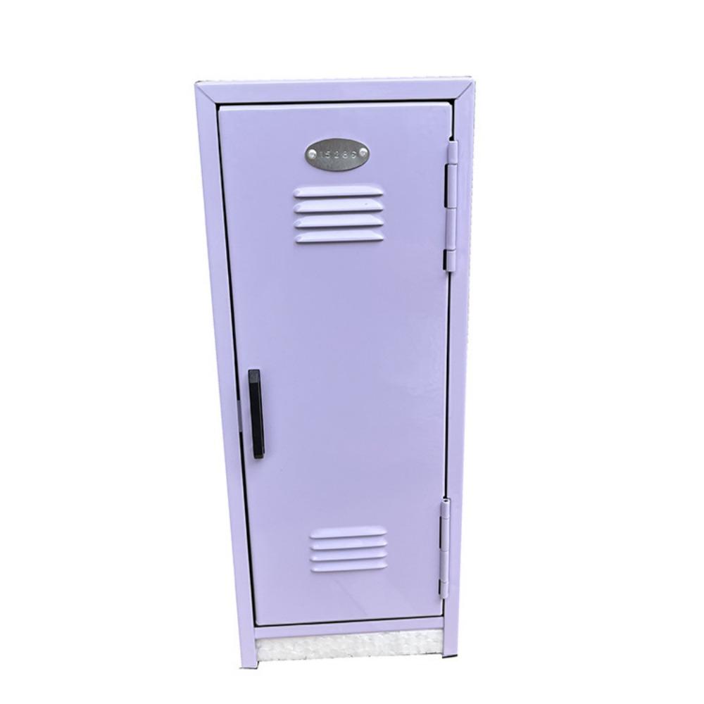 Железный вертикальный файловый шкаф с замком Копилка Новая коробка для хранения косметики Домашний офис Ванная комната