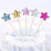 50 шт. торт топпер корона сердце звезда голова Микки украшения на день рождения фруктовый десерт зубочистка детский душ свадебные принадлежности для вечеринки