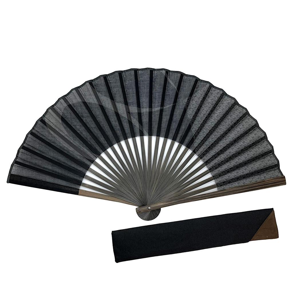 Набор складных вееров с сумкой для складного веера и чехлом для складного веера для мужчин и набор складных вееров из хлопка [Хана Канзаши] Мужской, джентльменский, ласточка, [Ласточка,