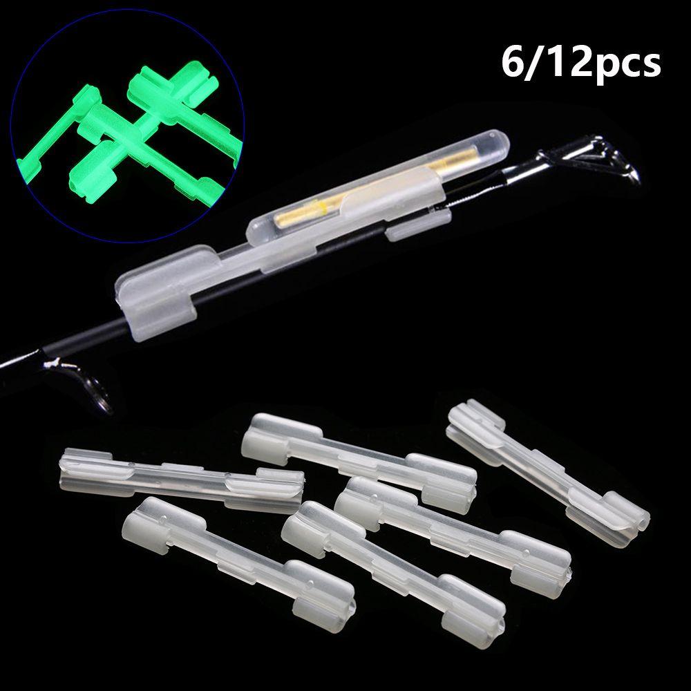 New Light Dark fishing rod feeder fluorescent light sticks float hold Fishing glow stick Clip