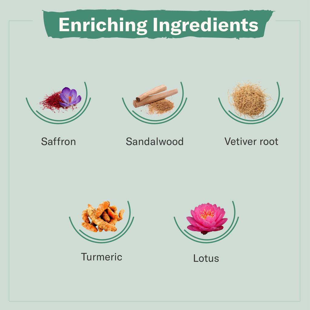 Neolith 100% органическое масло для лица Кумкумади, придающее сияние коже, с экстрактами шафрана, сандалового дерева, ветивера, куркумы и лотоса для тусклой кожи и темных пятен.