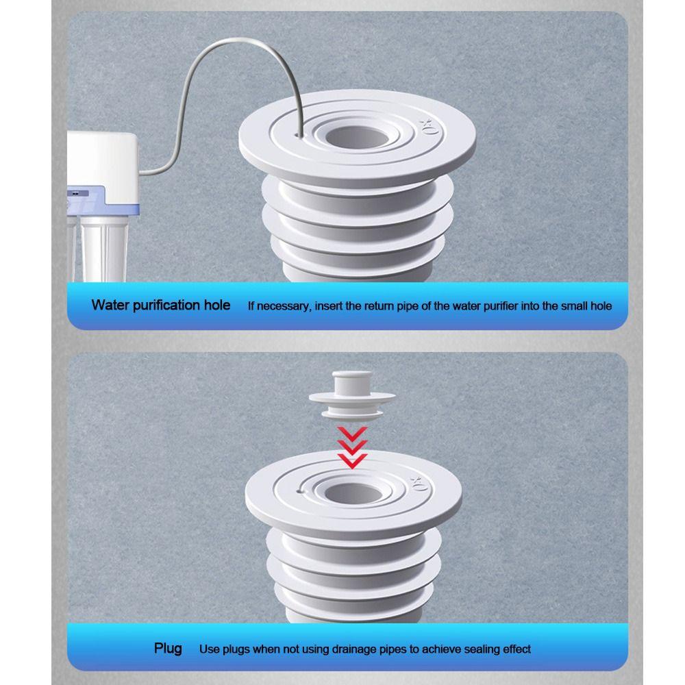 Сливной односторонний клапан для канализации, заглушка для водопроводной трубы, уплотнительное кольцо для сливной трубы