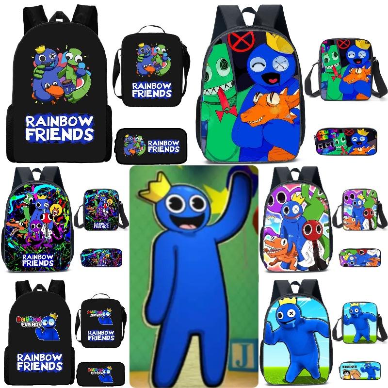 Rainbow Friends Cartoon Backpack For Kids 20l Capacity Oxford Fabric Breathable And Waterproof