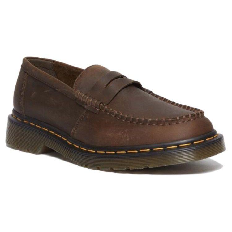 Dr. Martens Leather Slip-On Loafers Men Loafers Brown 31487201