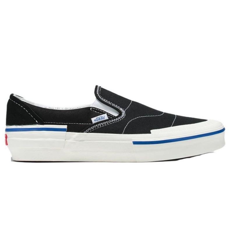 Vans Слипоны Reconstruct Модная износостойкая обувь Низкие Унисекс Кеды для скейтбординга Черный VN000BW4BLK