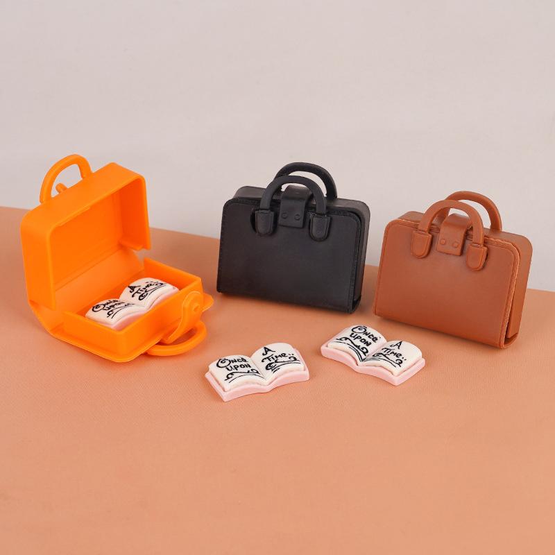 1/12 кукольный домик, имитация сумки, школьная сумка, модель книги, куклы, мини-сумки, одежда, аксессуары, кукольный домик, кабинет, украшения, игрушки