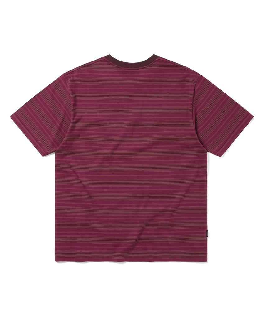 THISISNEVERTHAT Striped Tee Purple Red