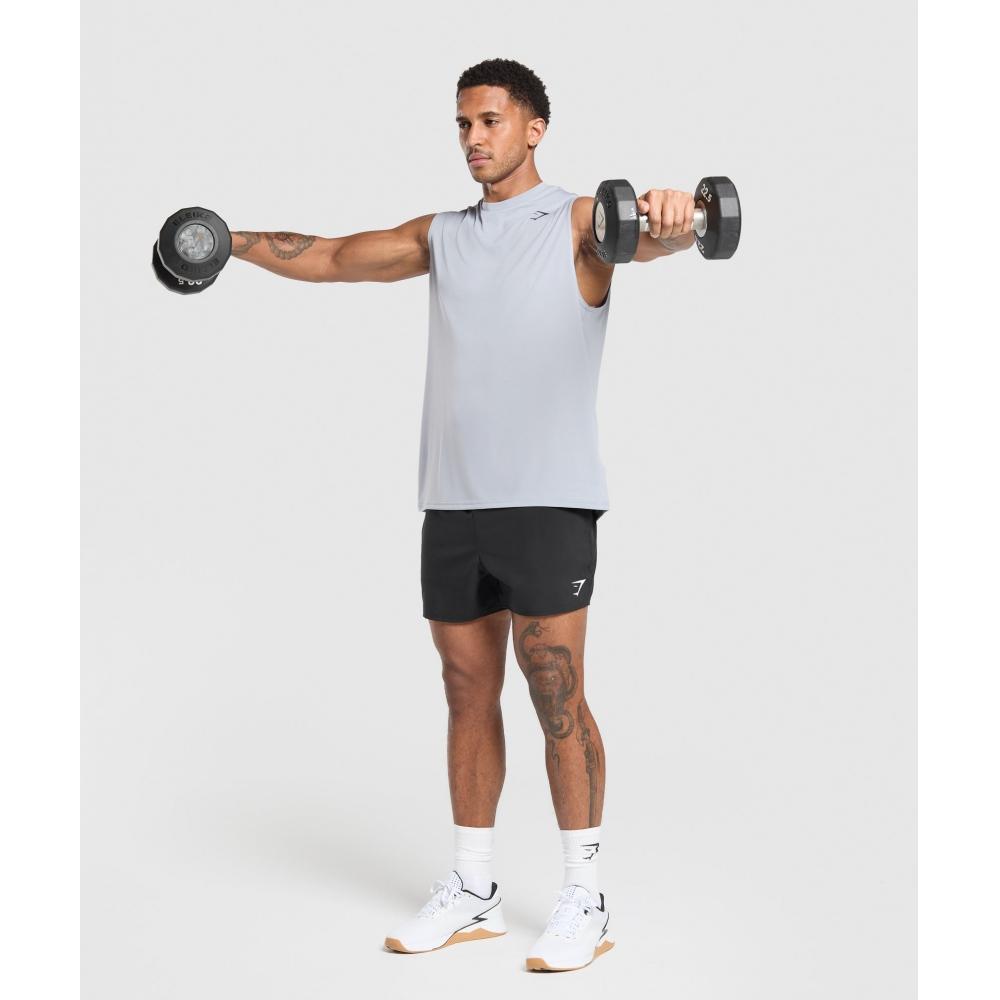 Gymshark Увеличенный производительный бак металлический фиолетовый A6a5u Pb7n