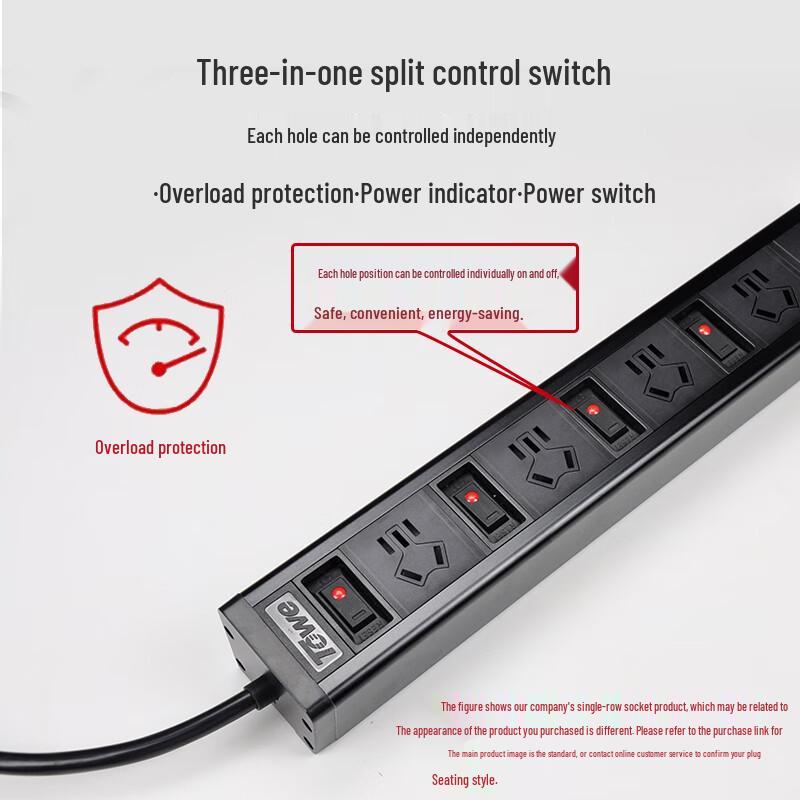 TOWE Desktop PDU Surge Protector Power Strip