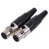 TS 1 шт. новый Мини XLR 3 4-контактный разъем мама Маленький XLR Аудио Разъем для микрофона для МИК