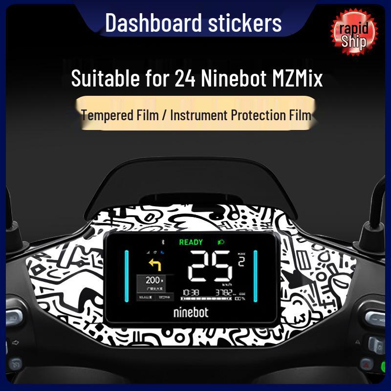 Водонепроницаемая защитная пленка для модели Ninebot MZMix 24: Автомобильная наклейка и закаленное стекло для дисплея на приборной панели