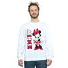 Disney Mens Minnie Mouse Giggling Sweatshirt