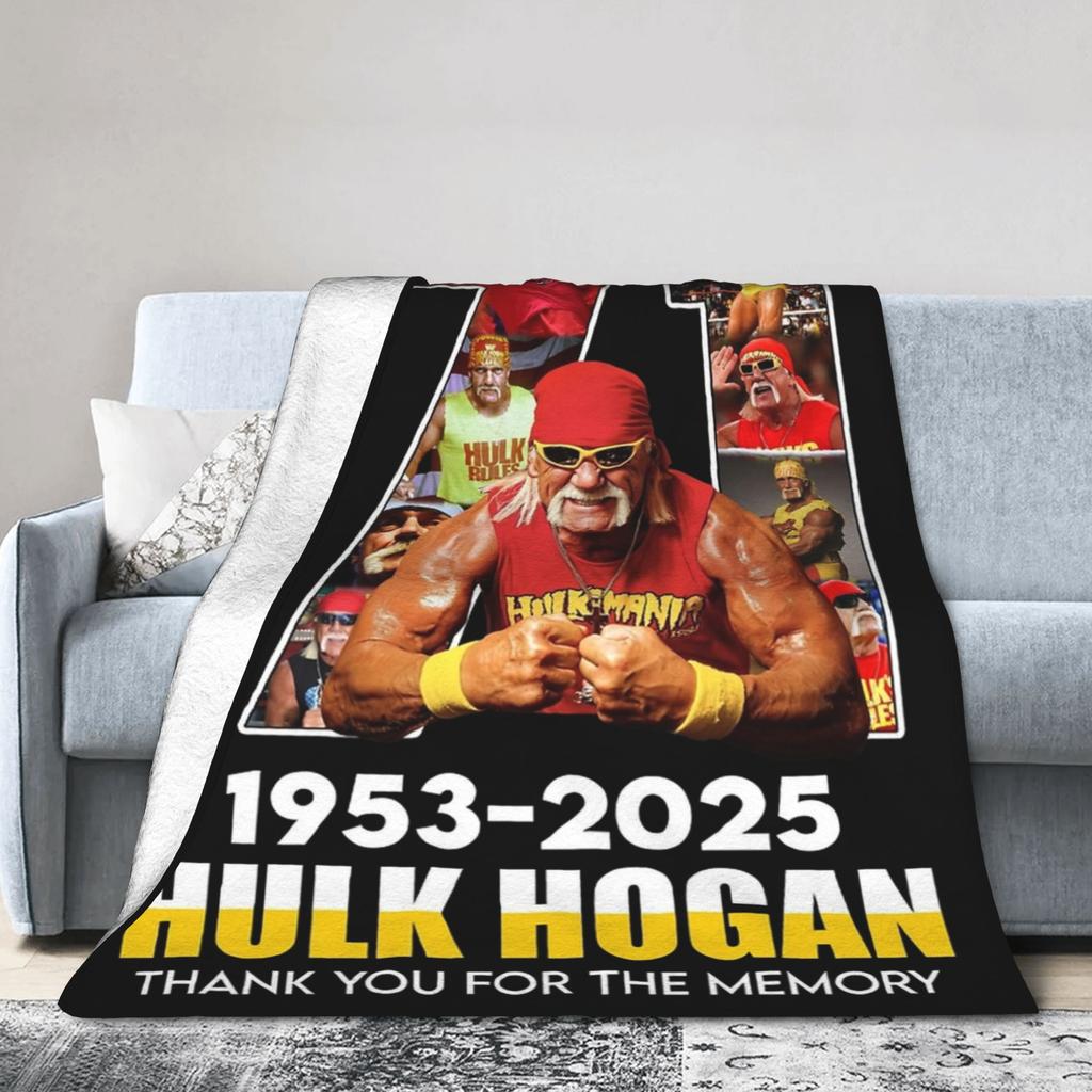 Hulk Hogan Legend Memorial Wrestling Blankets Fleece Winter Multi-function Soft Throw Blanket for Bed Couch Bedspread
