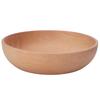 Round Wooden Bowl Household Beech Wood Bowl for Serving Salad Fruit Dip Sauce Snack Rice Pasta