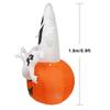 5.9FT Glowing White Ghost Pumpkin Inflatables Halloween Outdoor Decoration Blow Up Three Ghost