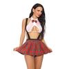 Sexy Schoolgirl Cosplay Women Role Play Costumes Plaid Night Halloween Sex Uniform Erotic Costume Sexy Naughty Lingerie