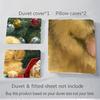 3Pcs Christmas Puppies Presents Bedding Sets For All Sizes New 3D Printed Bed Cover Comforter Duvet Cover Pillowcase Bedroom Decoration