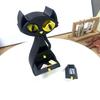 Черная шкатулка для украшений в форме кошки, 3D-печать, органайзер для кошачьих украшений с 6 выдвижными ящиками для ожерелий, браслетов, серег, колец