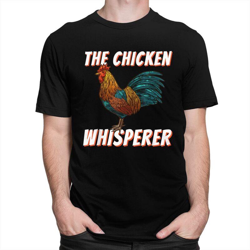 The Chicken Whisperer Tshirt Short Sleeve Farmer Joke Quotes Clothing Summer Style Loose Oversized 100 Cotton Tee Tops