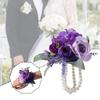 Wrist Corsage Wedding Decor Handcraft Bracelet Wristlet Band for Photo Prop Ceremony Anniversary