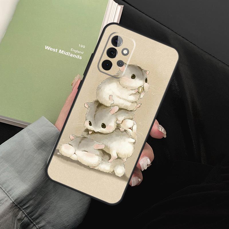 Чехол для телефона с рисунком хомяка для Samsung Galaxy A54 A34 A14 A52 A32 A22 A12 A51 A71 A50 A70 A13 A33 A53