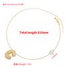 26 English Letter Necklace Copper Gold Plated With Zirconium Balloon Letter Pendant Collarbone Chain Vl487