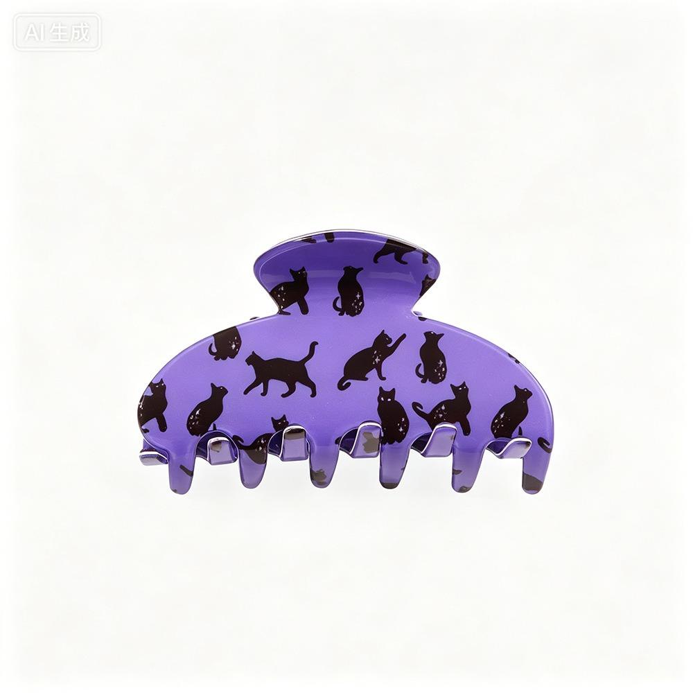 PVC Halloween Hair Claw Spider Large Shark Clip Pumpki Hair Clip Fashion Lovers
