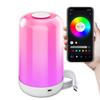 LED Night Light 7 Color Changing Smart Touch Control Bedside Table Lamp BT Remote Control 3600mAh