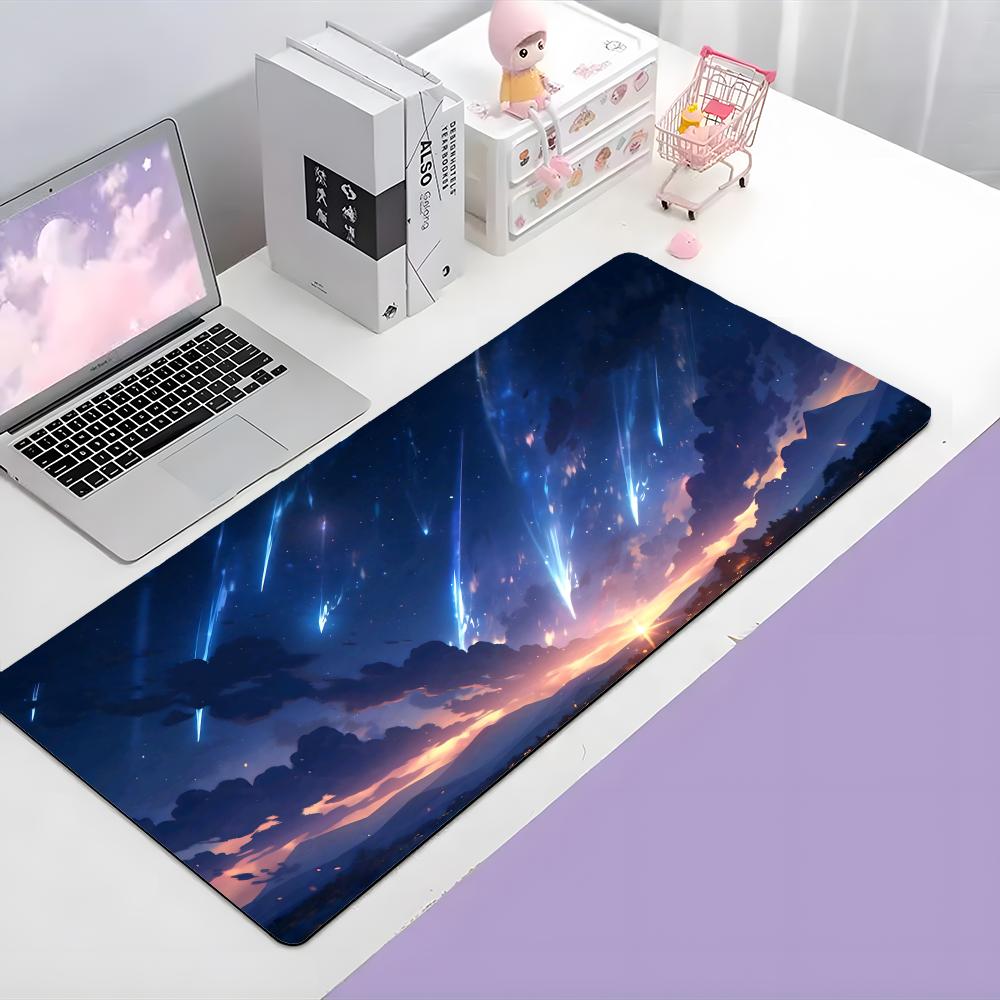 Colorful Cloud Beautiful Calm Art Mouse Pad Large Gaming Mousepad With Thick Stitched Edge NonSlip Desk Mat
