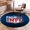 Круглый ковер с узором NFL, коврик для помещений/улицы, для пикника, игровой комнаты, спальни, офиса, гостиной, ковер для домашнего декора, подарок на день рождения