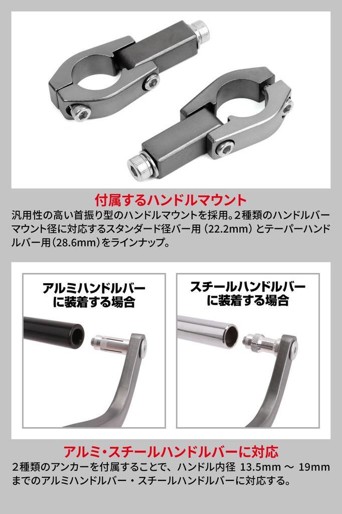 ZETA RACING Armor Hand for Large Diameter Fits Handlebar Inner Diameters Aluminum Doorknob Dirtfreak F5293 Guards, Bend, Black, (28.6mm) Handlebars,