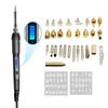 Wood Embossing Burning Carving Pyrography Pen Tools Kit 60W Adjustable Temperature Soldering Iron Hand Operated Set