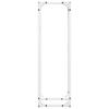 Firewood Rack White 25x25x80 cm Cold Rolled Steel