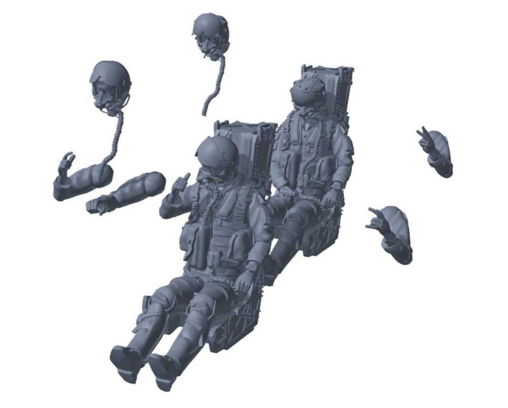 HMA Набор пилотского сиденья Super Hornet Смоляной набор Отлитый цвет 1/72 F/A-18E/F + SJU-17