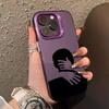 Art Hug Sexy Silhouettes Phone Case For iPhone 15 13 12 11 14 Pro Max Mini XR XS 7 8 Plus SE Plating Matte Lens Protection Cover