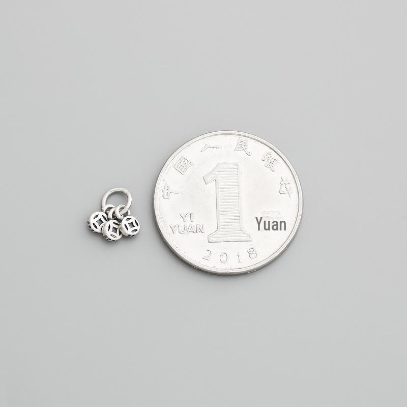Подвеска из тайской монеты из стерлингового серебра S925 для самостоятельного изготовления ювелирных изделий: Браслеты, ожерелья и аксессуары из бисера и веревки.