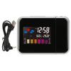 Multifunctional LCD Color Screen Electronic Alarm Clock Projection Weather Clock